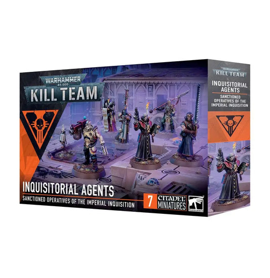 Warhammer 40,000 Kill Team Inquisitorial Agents miniatures box set with 7 figures