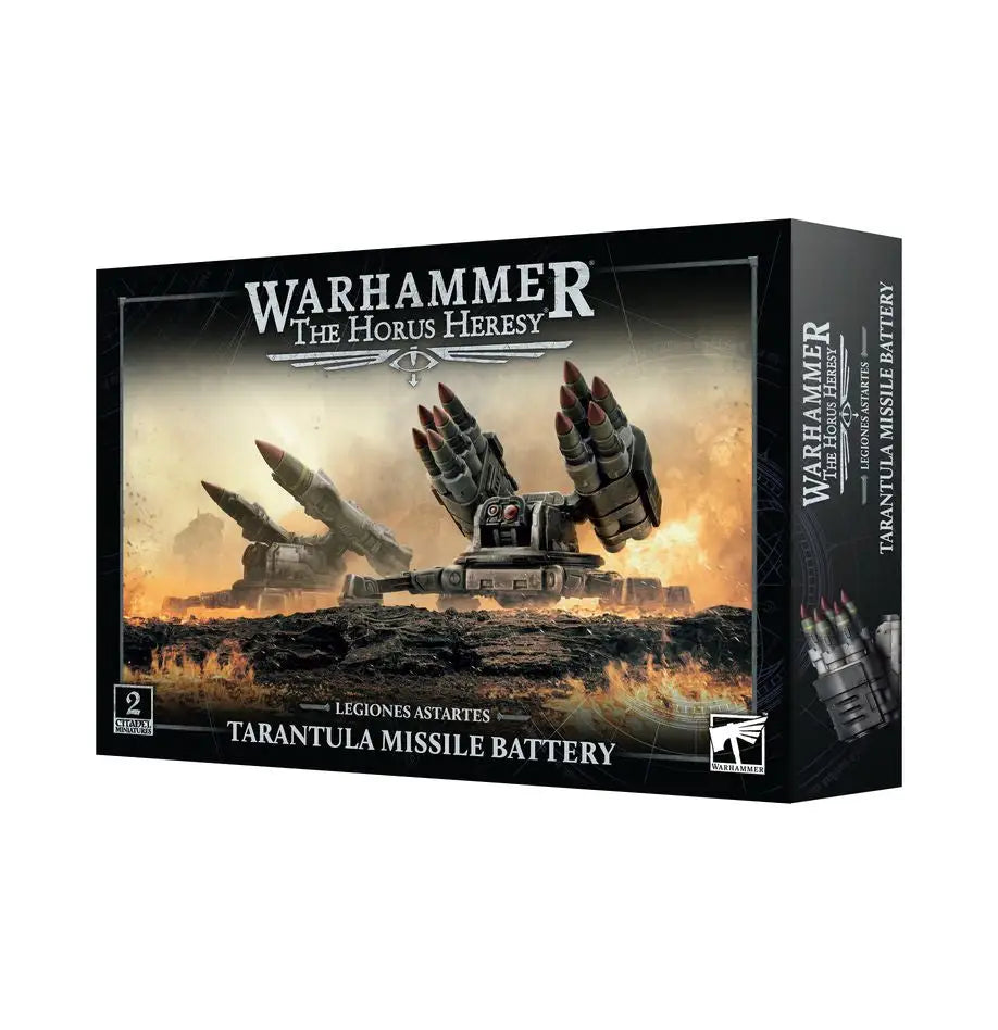 Warhammer L/ASTARTES Tarantula Missile Battery box with detailed tarantula missile batteries model