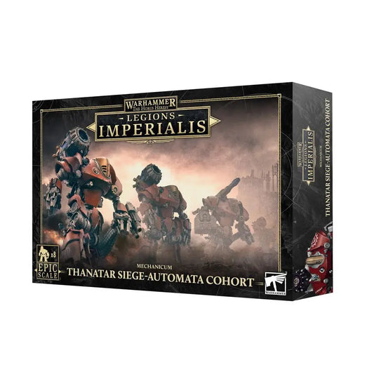 Warhammer 40,000 Legions Imperialis Thanatar Siege Automata with Mauler Bolt Cannons box set