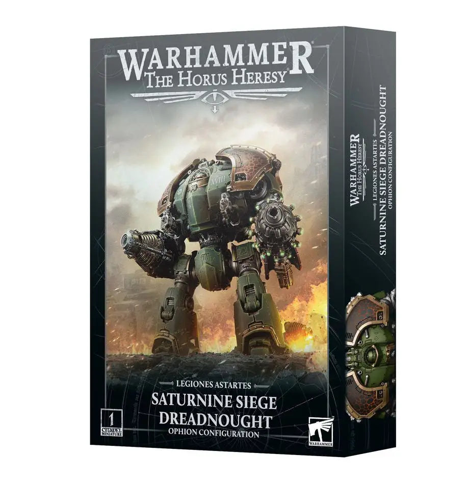 Boxed Warhammer Saturnine Siege Dreadnought set from Legiones Astartes Saturnine Siege series