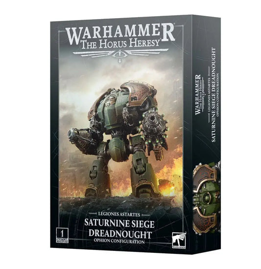 Boxed Warhammer Saturnine Siege Dreadnought set from Legiones Astartes Saturnine Siege series