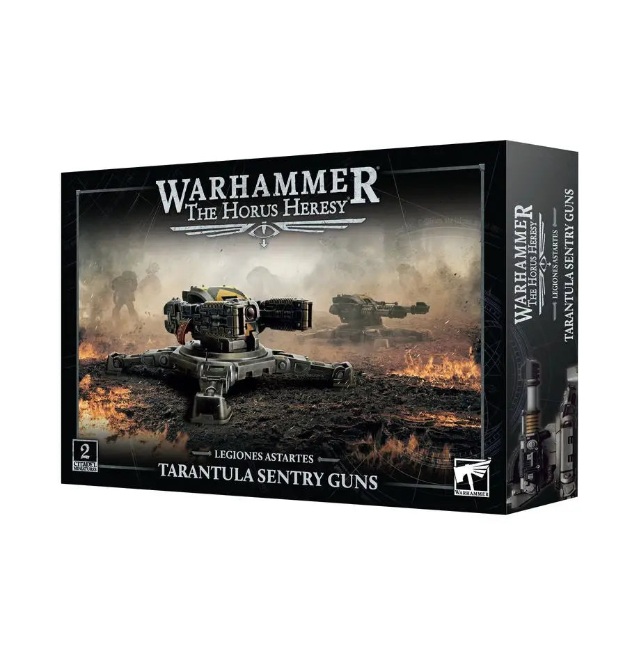 Warhammer Tarantula Sentry Guns miniature set for Warhammer Legiones Astartes tabletop game
