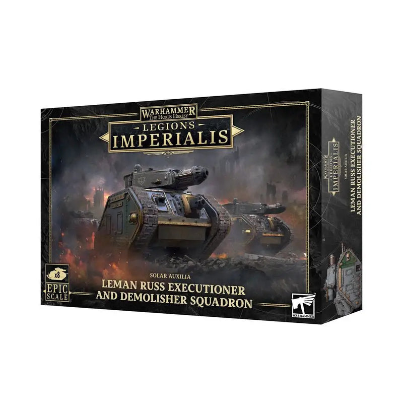 Warhammer Legions Imperialis Leman Russ Executioner and Demolisher Squadron boxed set