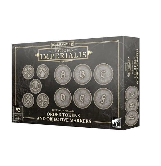 Warhammer Legions Imperialis order tokens and objective markers set 16x for tabletop gaming