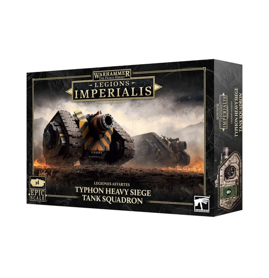 Warhammer Legions Imperialis Typhon Heavy Siege Tank Squadron box front view