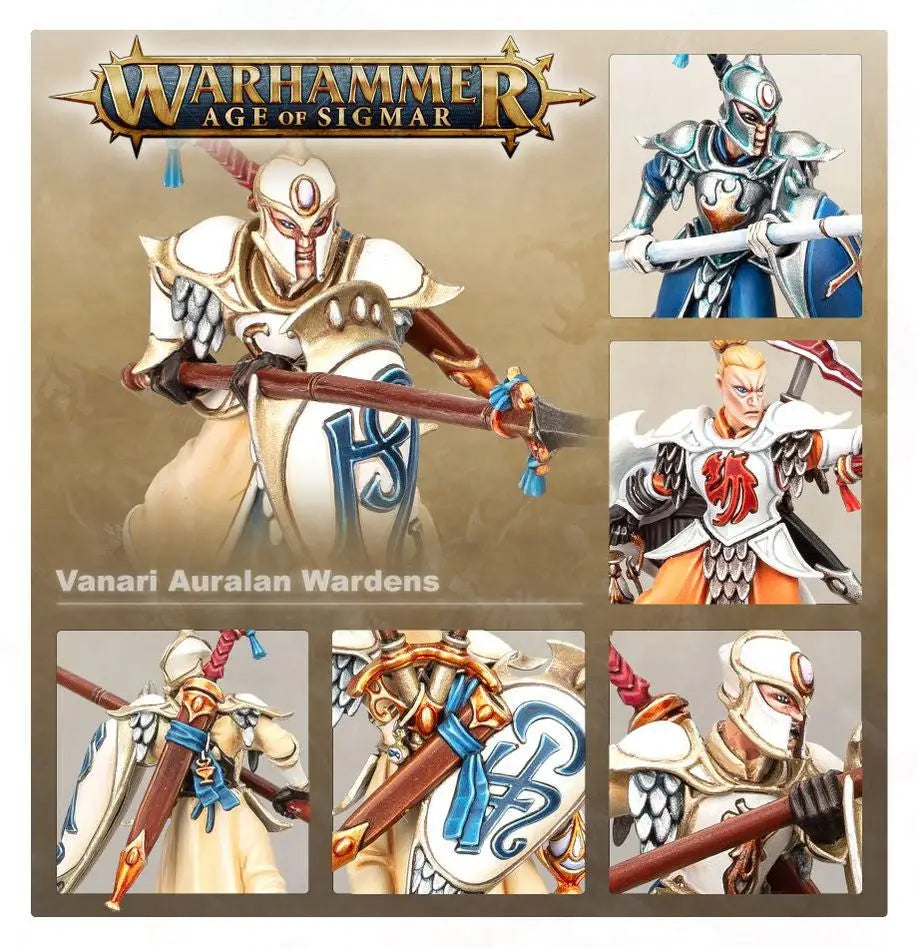 Warhammer Age of Sigmar Vanari Auralan Wardens miniatures collection for Lumineth Realm-lords