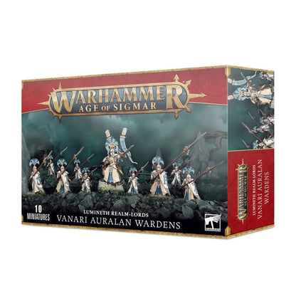Warhammer Age of Sigmar Lumineth Realm-lords Auralan Wardens miniatures set display