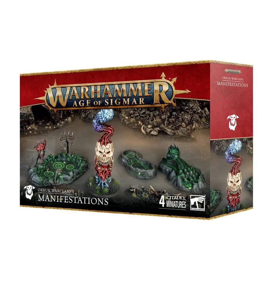 Orruk Warclans Manifestations miniatures box from Warhammer trading cards collection