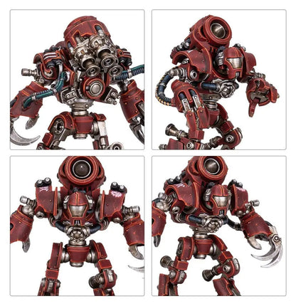 Red robotic automaton from Warhammer: MECHANICUM: URSARAX COHORT for trading cards