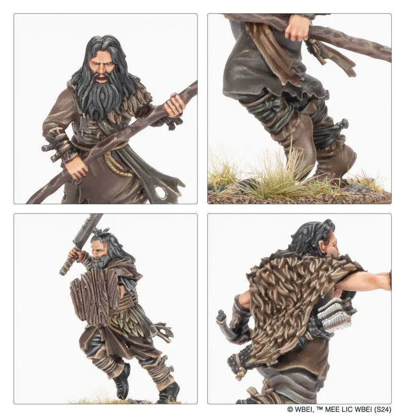Action figure of a rugged warrior from Hill Tribesmen by Middle-Earth Enterprises