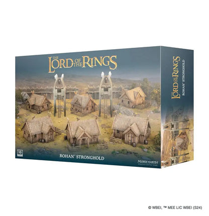 Rohan Stronghold miniature set for Warhammer Middle-Earth SBG trading cards
