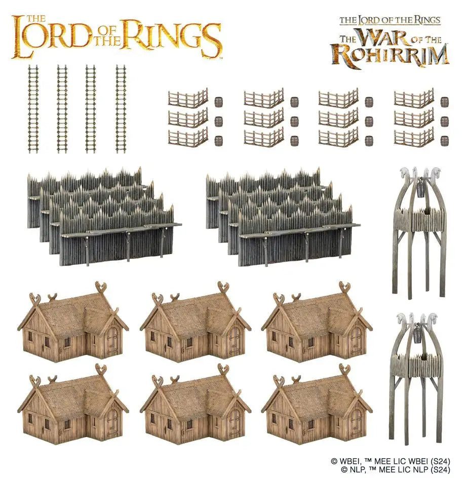 Rohan Stronghold miniature terrain set for Warhammer MIDDLE-EARTH SBG gaming