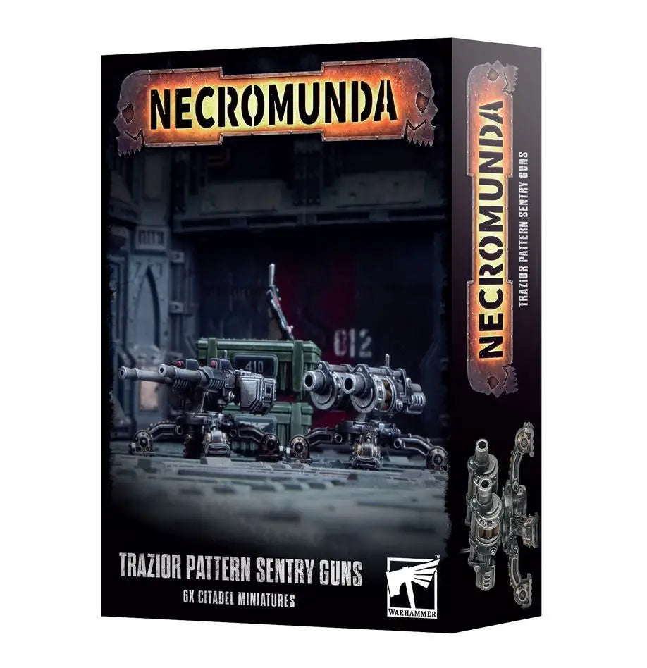 Trazior Pattern Sentry Gun model kit for Necromunda tabletop game displayed
