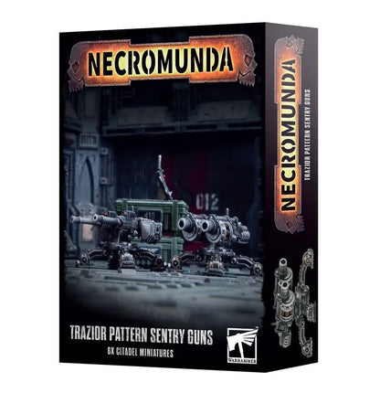 Trazior Pattern Sentry Gun model kit for Necromunda tabletop game displayed