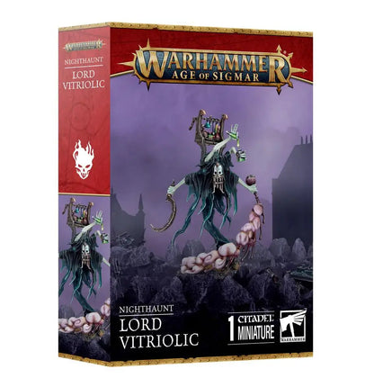Boxed miniature set for Warhammer Age of Sigmar Nighthaunt featuring Lord Vitriolic figure