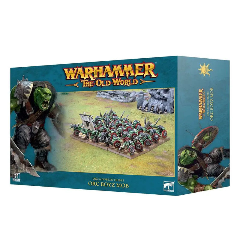 Warhammer Fantasy Orc Boyz Mob miniatures for Goblin Tribes with hand weapons