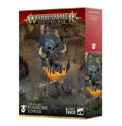 Warhammer Orruk Warclans Bossrokk Tower miniature for trading cards and tabletop games