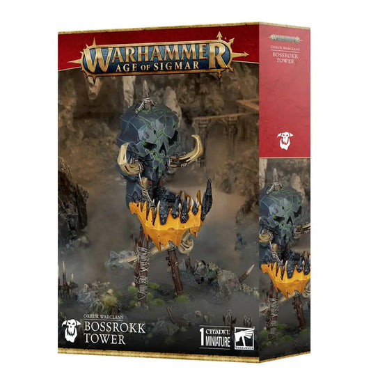 Warhammer Orruk Warclans Bossrokk Tower miniature for trading cards and tabletop games