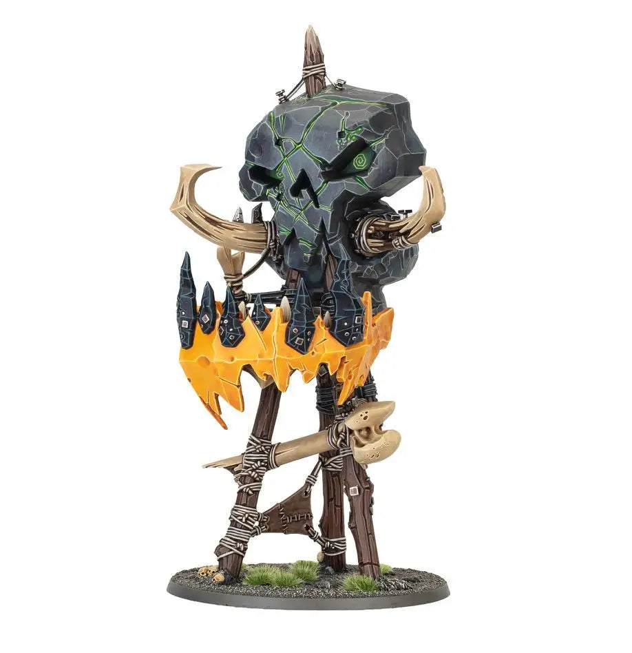 Orruk Warclans miniature of Bossrokk Tower for Warhammer tabletop gaming and trading cards