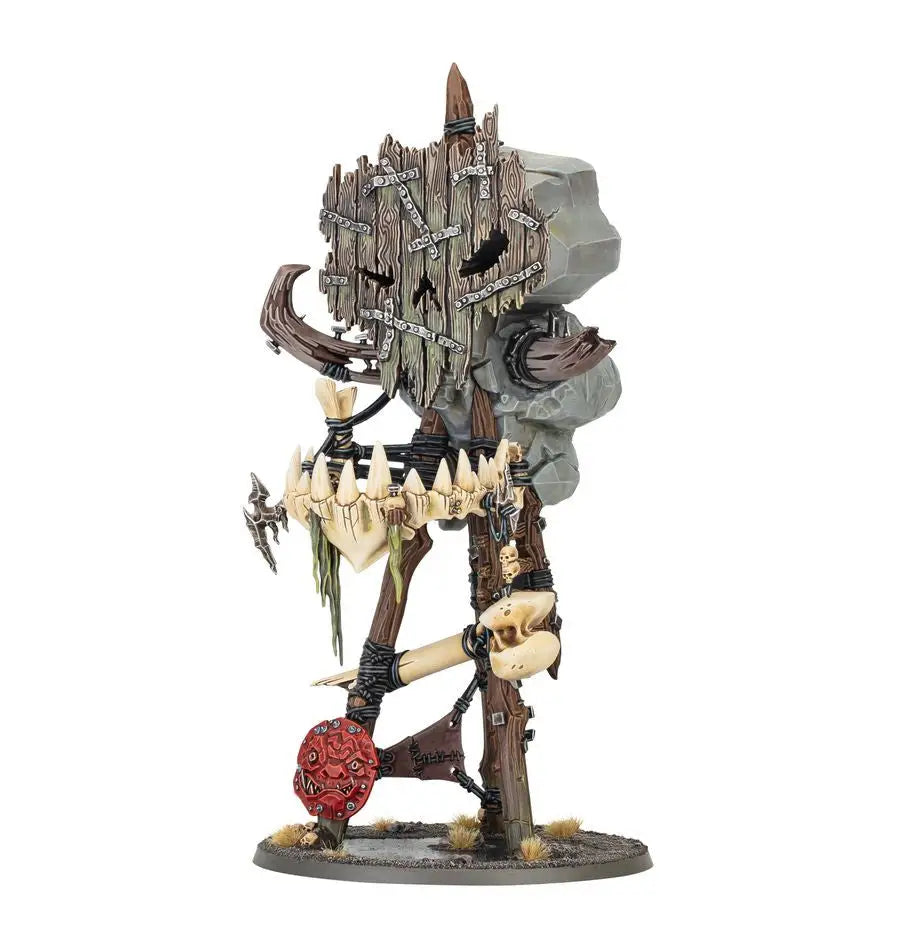Orruk Warclans Bossrokk Tower terrain piece for Warhammer trading cards display