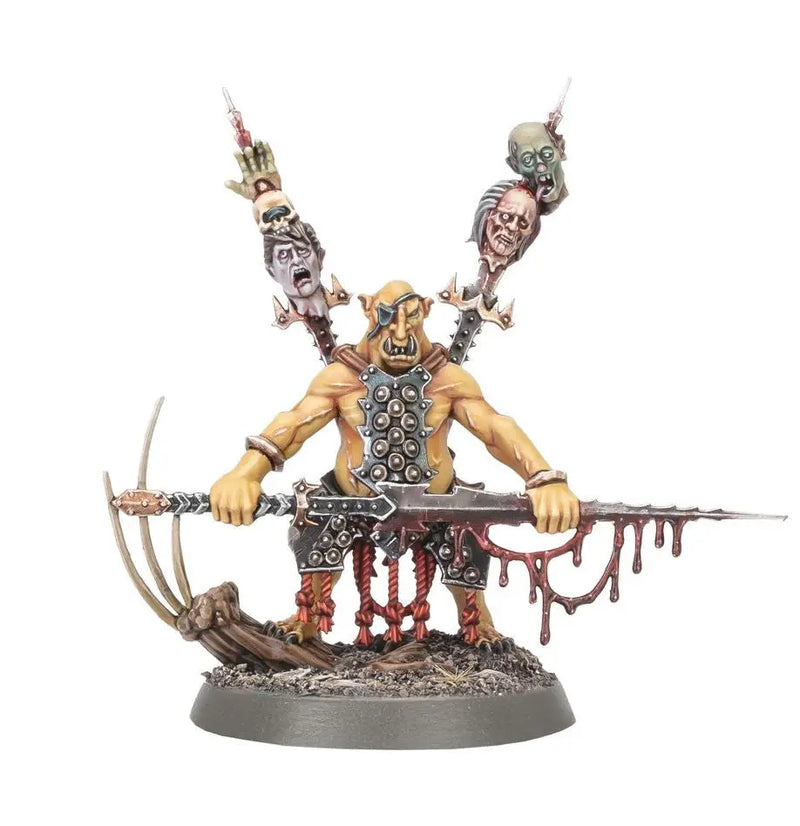 Warhammer ORRUK WARCLANS Hobgrot Slittaboss miniature figure showcasing orc design