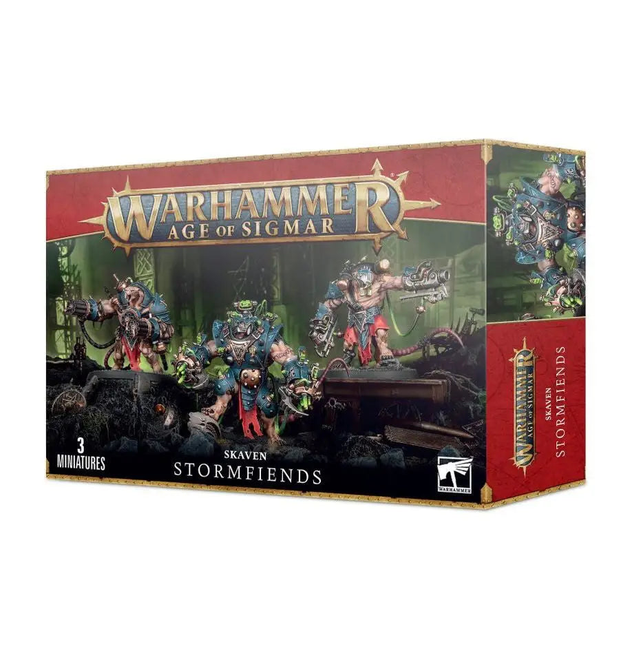 Warhammer Age of Sigmar Skaven Stormfiends miniatures box for Warhammer SKAVEN STORMFIENDS