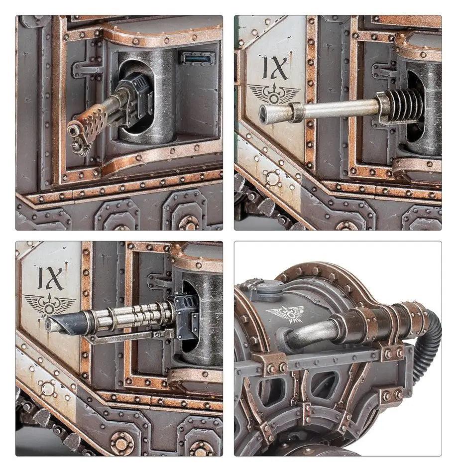 Warhammer 40K Malcador Infernus Solar Auxilia vehicle components for model building