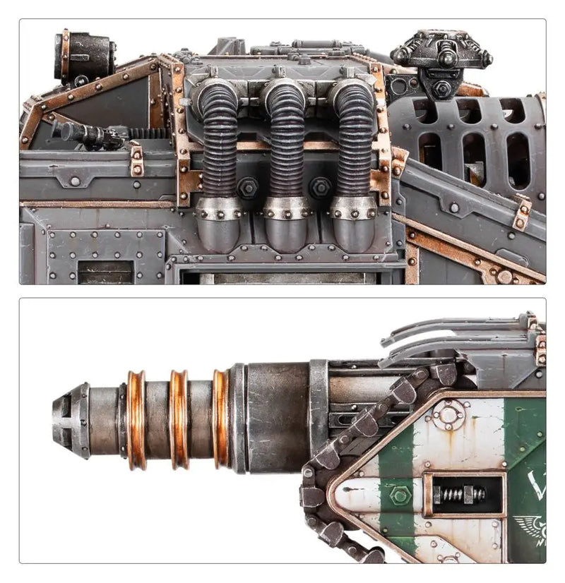 Steampunk mechanical weapon with copper and metal details for Valdor Tank Destroyer
