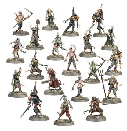 Undead miniature figurines of deadwalker zombies from Warhammer SOULDBLIGHT GAVELORDS DEADWALKER ZOMBIES