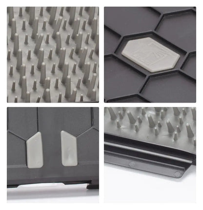 Textured rubber mat with geometric patterns in Warhammer Stormvault Combat Case