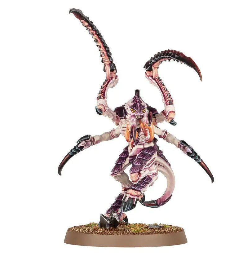 Alien creature with purple exoskeleton from Warhammer Ryan’s Leapers trading cards