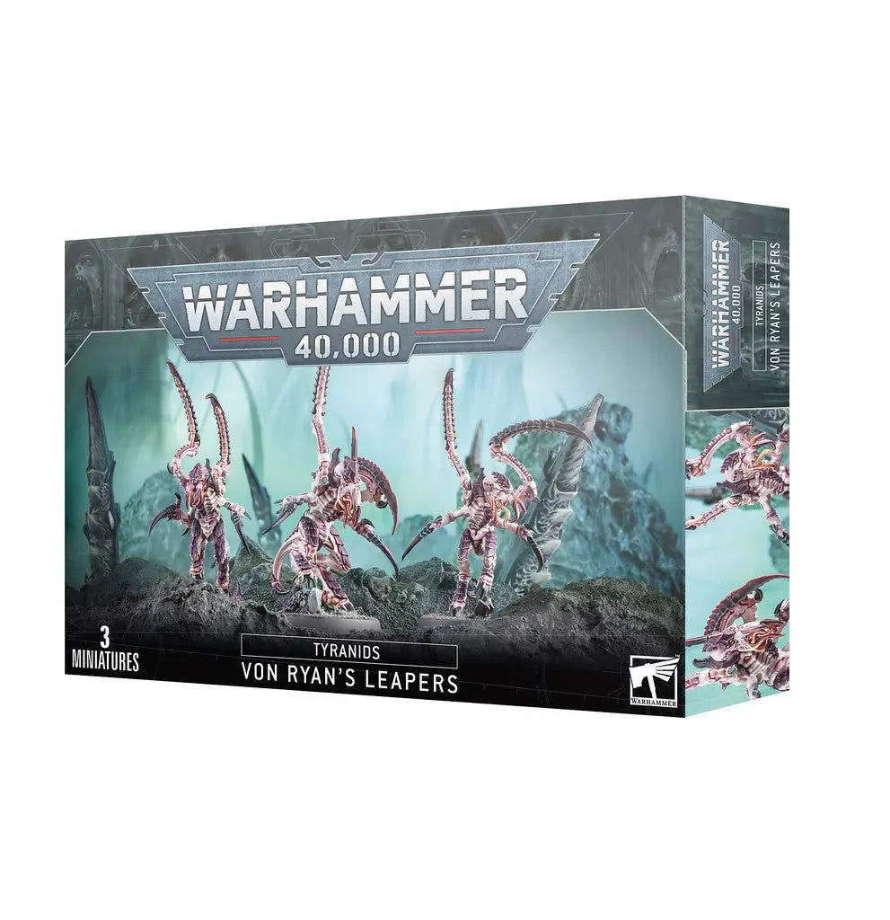 Warhammer 40000 game box featuring Ryan’s Leapers miniatures for Tyranids fans