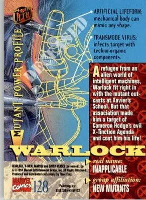 Warlock - 1994 Ultra X-Men - #128 - Non_sport - Non-Sports Card Single