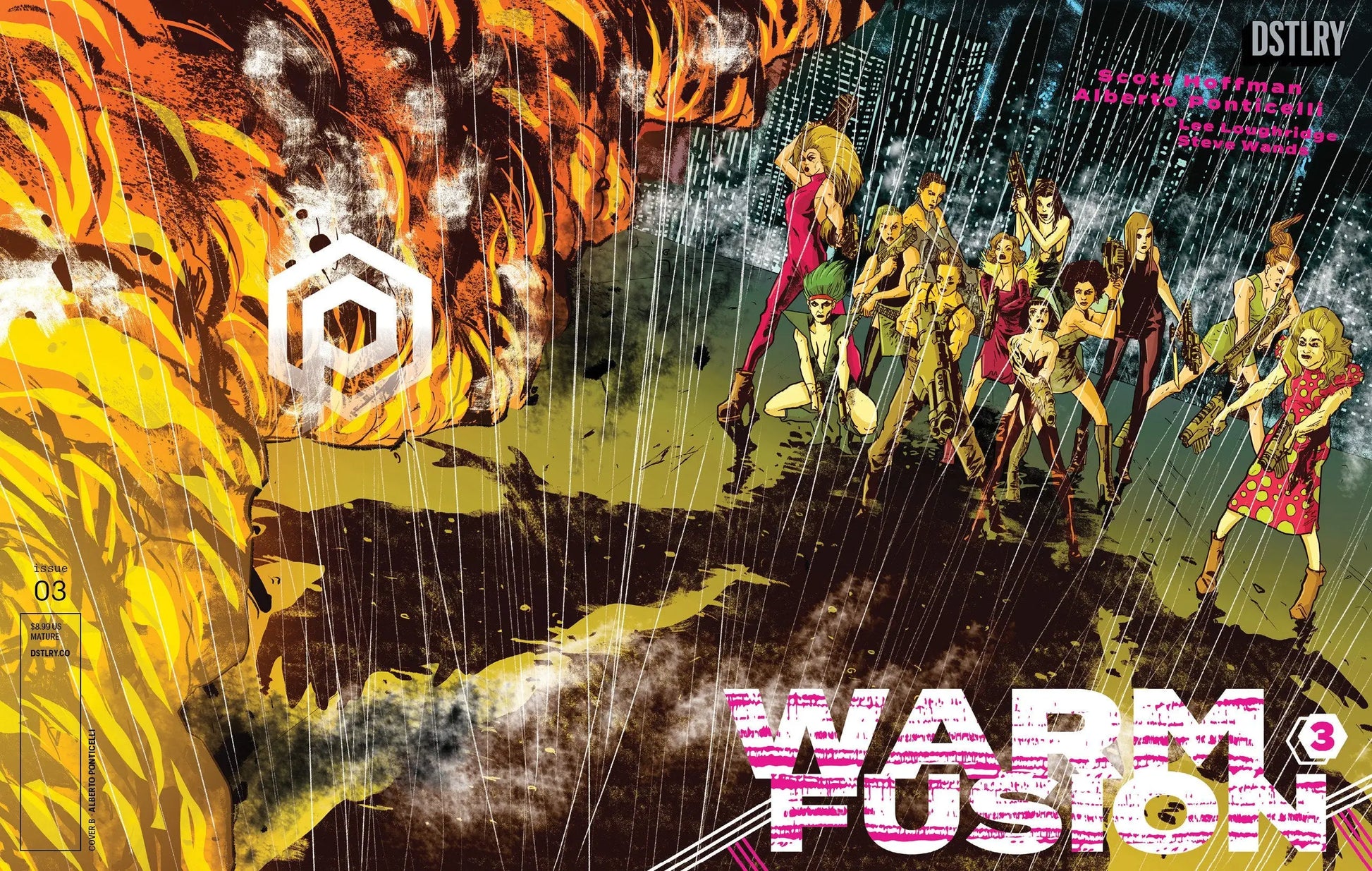 Comic book cover Warm Fusion #3 Cover B Alberto Ponticelli Variant featuring Alberto Ponticelli art