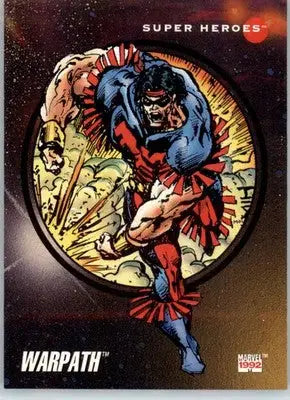 Warpath - 1992 Impel Marvel Universe - NM - #52 - Marvel Card Single