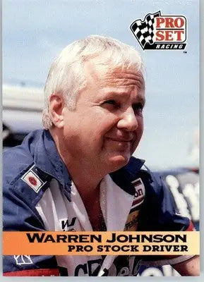Warren Johnson - 1992 Pro Set NHRA - #NNO - Prototypes Racing - Racing Card Single