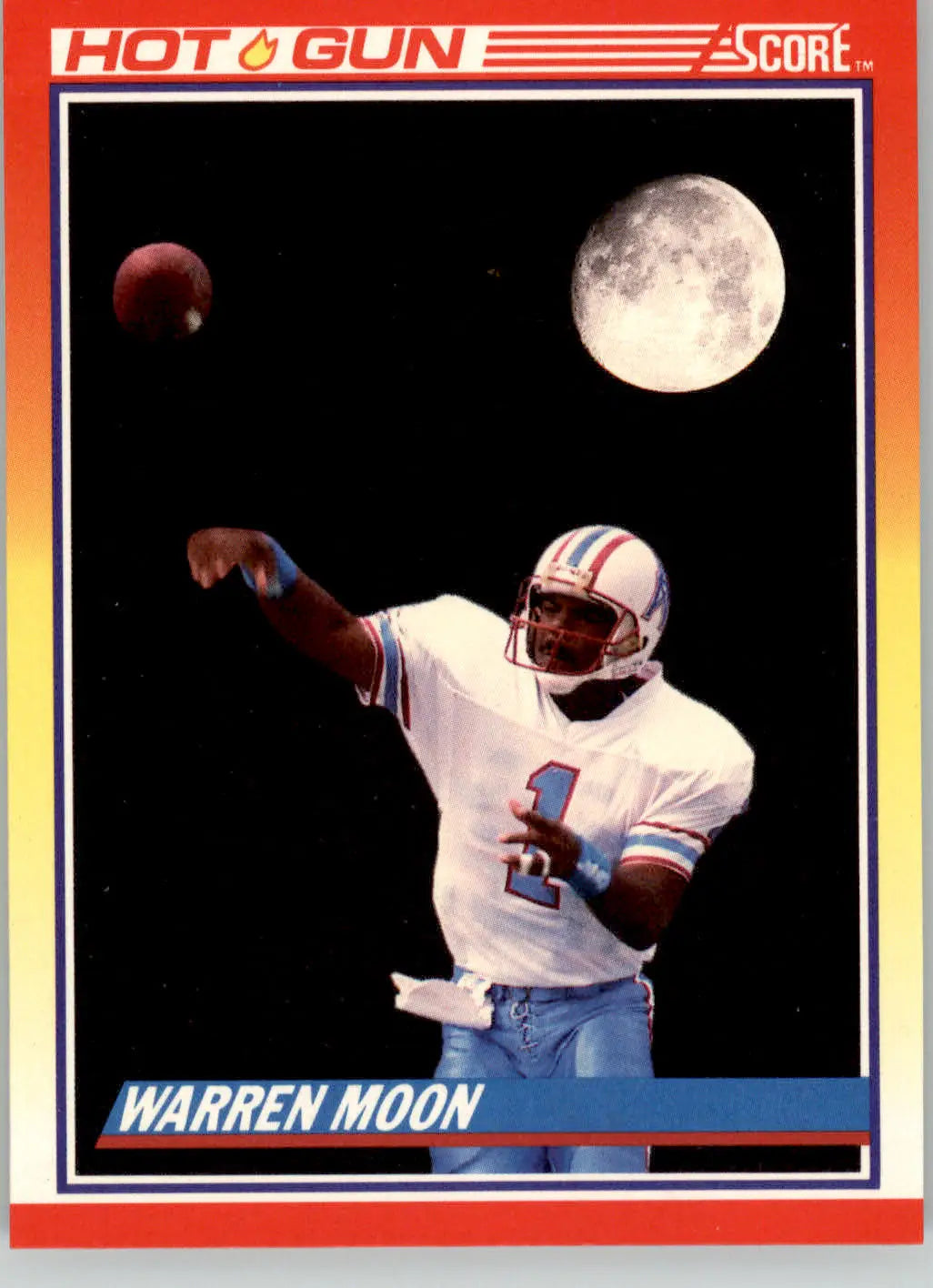 Warren Moon - 1990 Score - #317 - Football