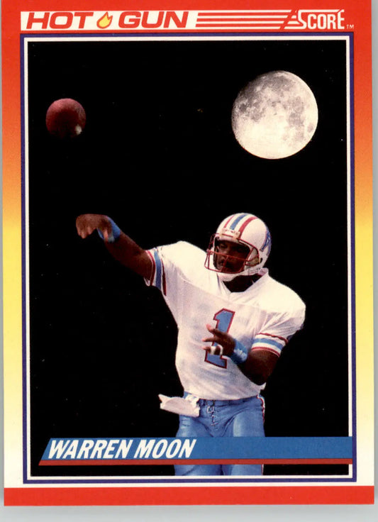 Warren Moon - 1990 Score - #317 - Football - Football Card Single