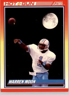 Warren Moon - 1990 Score - #317 - Football - Football Card Single