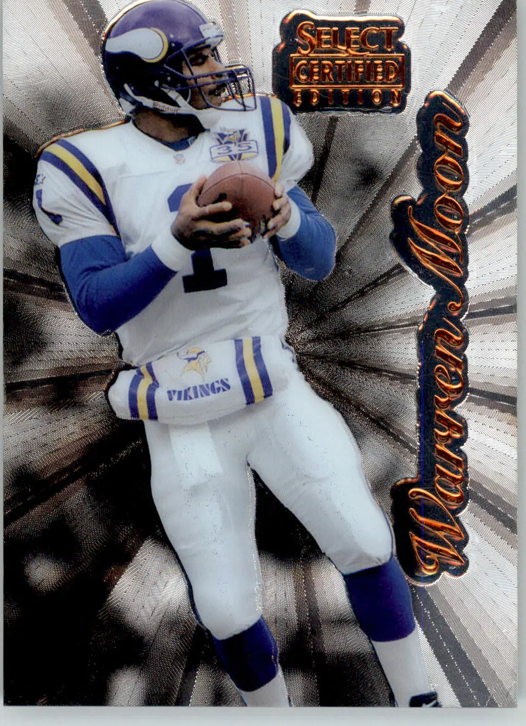 Warren Moon - 1996 Select Certified - #30 - Premium Stock Football - Football Card Single