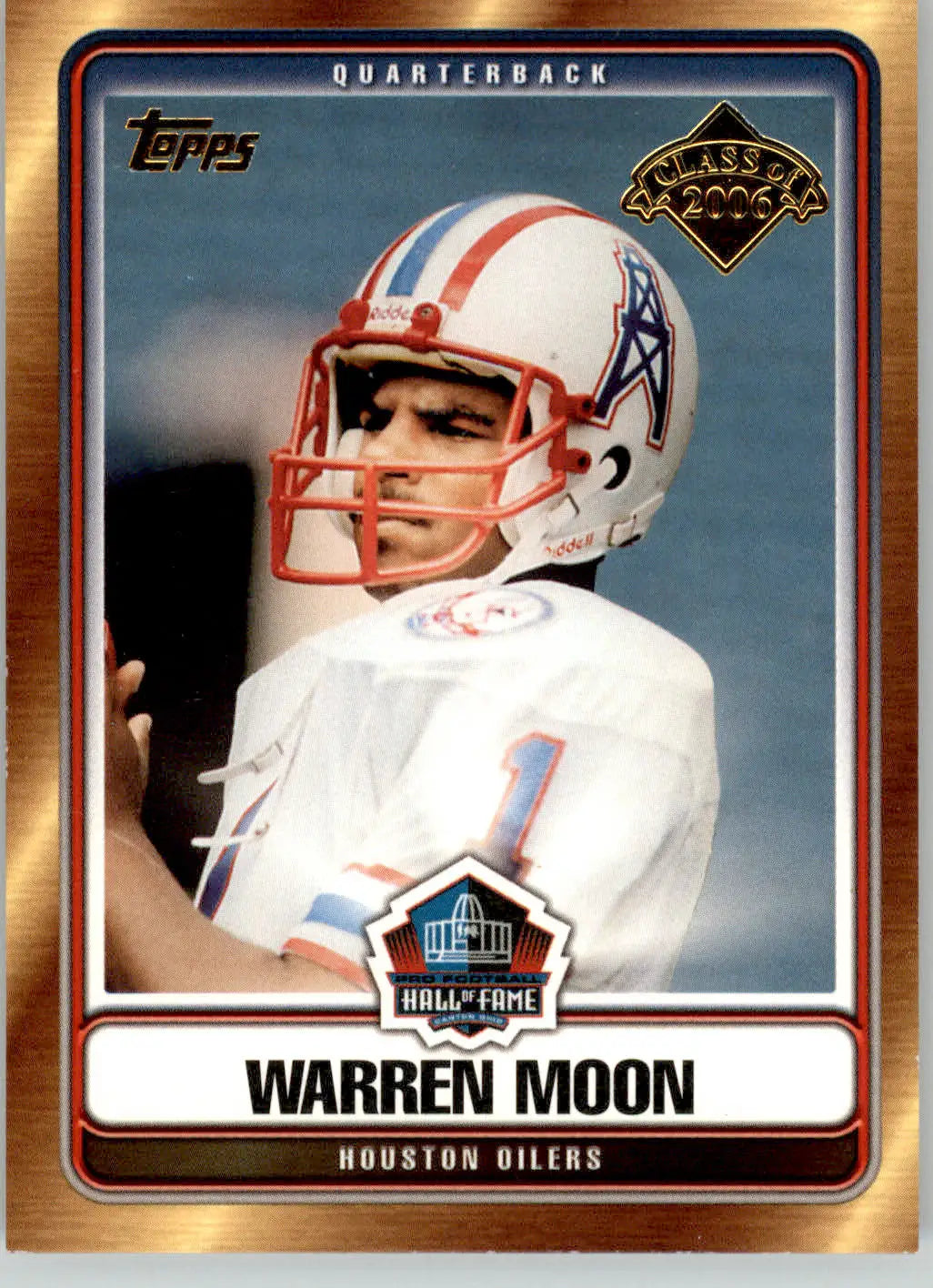 Warren Moon - 2006 Topps - #HOF-WM - Hall of Fame Class of 2006 Football - Football Card Single