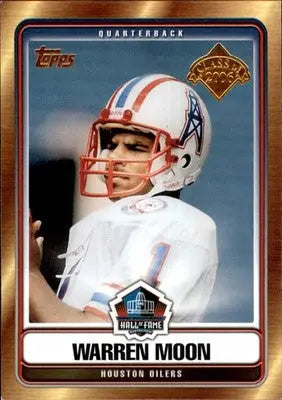 Warren Moon - 2006 Topps - #HOFT-WM - Hall of Fame Tribute Football - Football Card Single