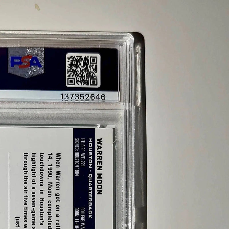 Warren Moon 2023 Topps Chrome #32 045/199 Aqua Refractor PSA 10 Gem Mint