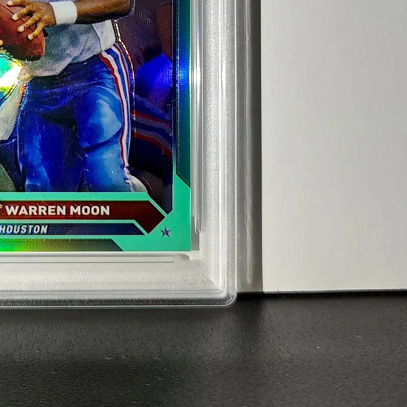 Warren Moon 2023 Topps Chrome #32 045/199 Aqua Refractor PSA 10 Gem Mint