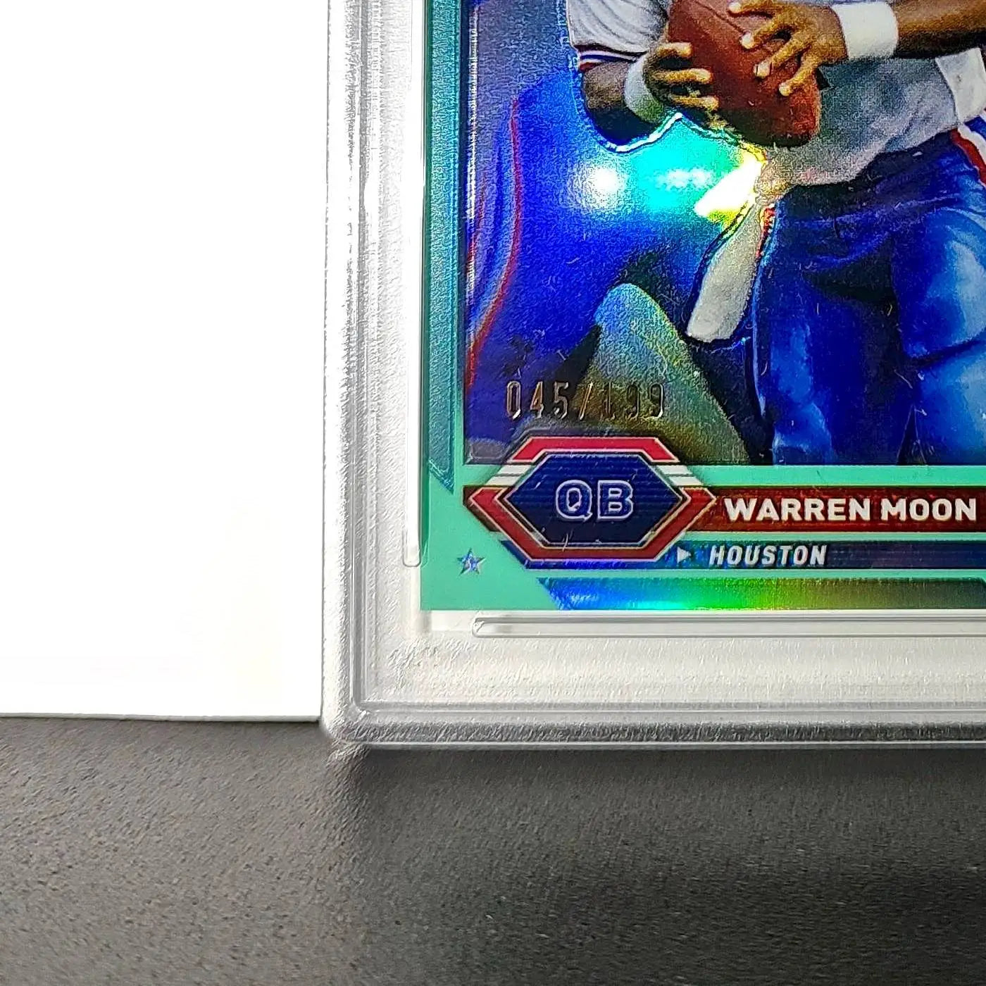 Warren Moon 2023 Topps Chrome #32 045/199 Aqua Refractor PSA 10 Gem Mint