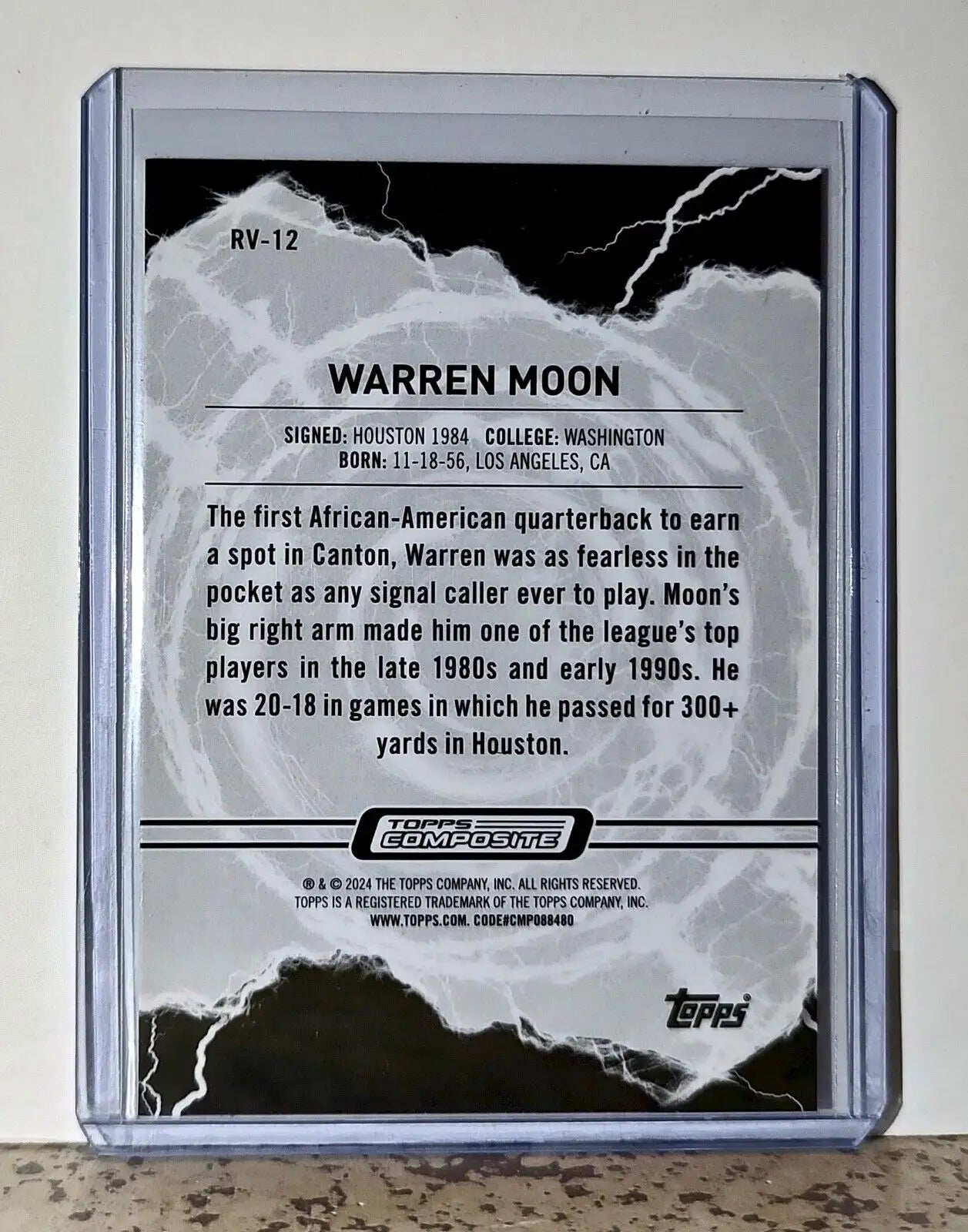 Warren Moon 2023 Topps Resurgence Voltaic NFL #RV-12 Card Houston Texans