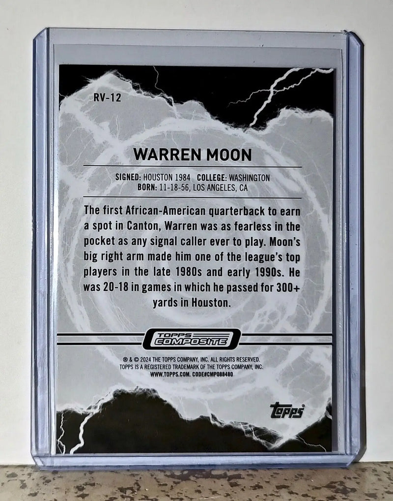 Warren Moon 2023 Topps Resurgence Voltaic NFL #RV-12 Card Houston Texans