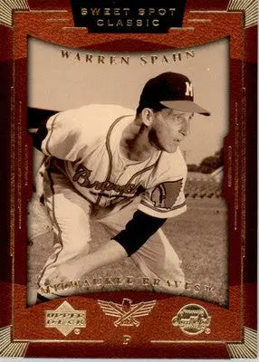 Warren Spahn - 2004 Upper Deck Sweet Spot Classic - #88 - Baseball - Baseball Card Single