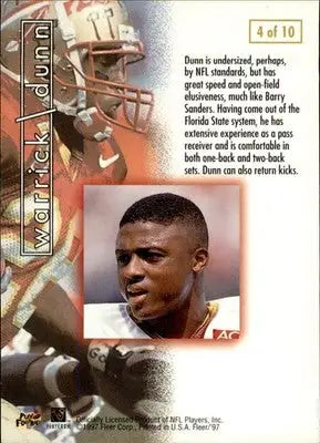 Warrick Dunn - 1997 Fleer - #4 - Prospects ’97 Football - Football Card Single