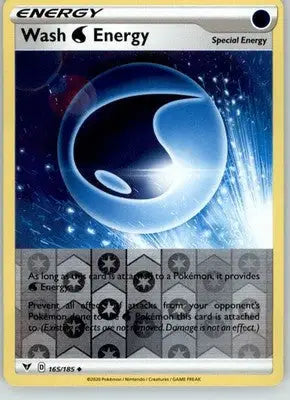 Wash Water Energy - Vivid Voltage - 165/185 - Reverse Holo LP Pokemon - Pokémon Card Single
